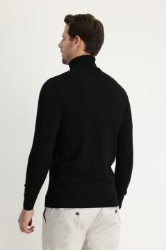 Rollkragen Regular-Fit Strickpullover