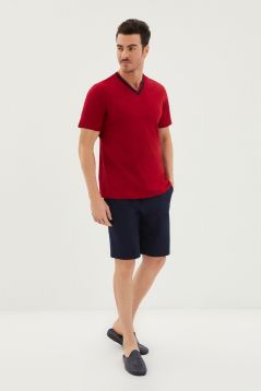 Short Sleeve V-Neck Pyjamas 