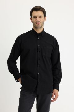 Long Sleeve Regular Fit Denim Cotton Shirt