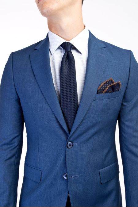 Slim Fit Patterned Suit