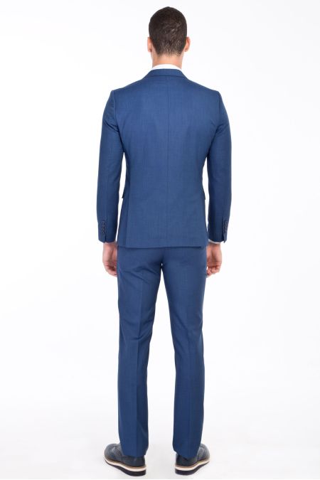 Slim Fit Patterned Suit