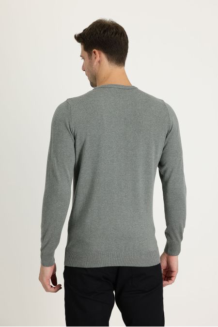 Rundhals Regular-Fit Strickpullover