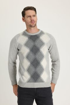 Regular Fit Crew Neck Wool Knitwear