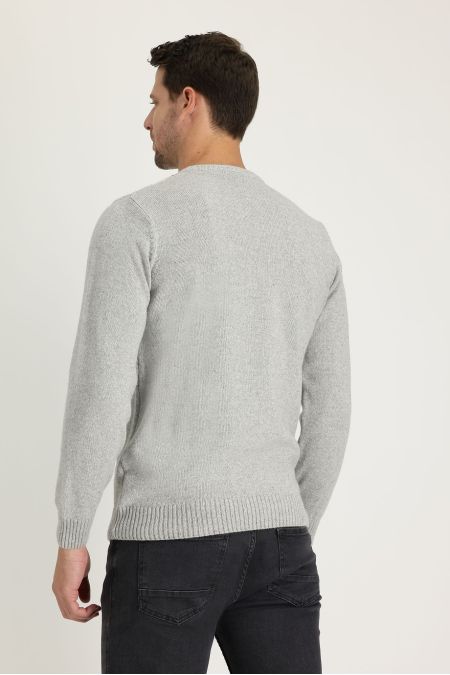 Regular Fit Crew Neck Wool Knitwear