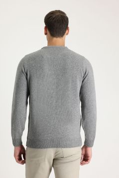 Regular Fit Crew Neck Wool Knitwear