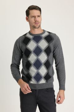 Regular Fit Crew Neck Wool Knitwear