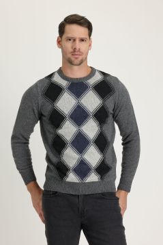 Regular Fit Crew Neck Wool Knitwear