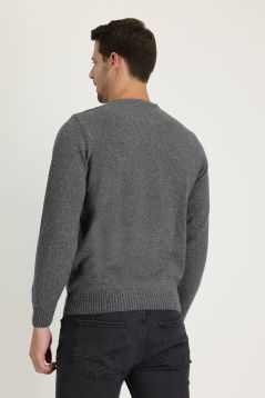 Regular Fit Crew Neck Wool Knitwear