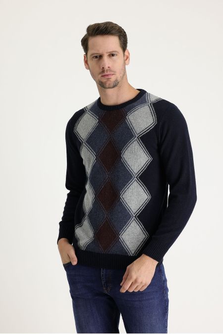 Regular Fit Crew Neck Wool Knitwear