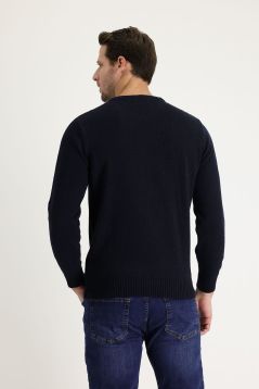 Regular Fit Crew Neck Wool Knitwear