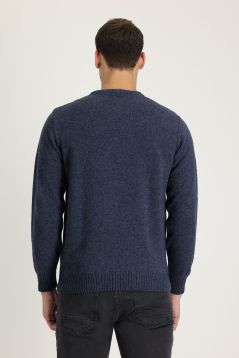 Regular Fit Crew Neck Wool Knitwear