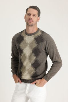 Regular Fit Crew Neck Wool Knitwear