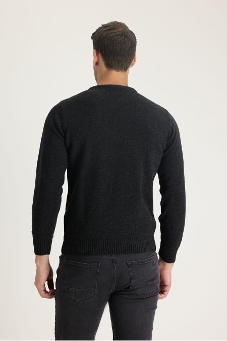 Regular Fit Crew Neck Wool Knitwear