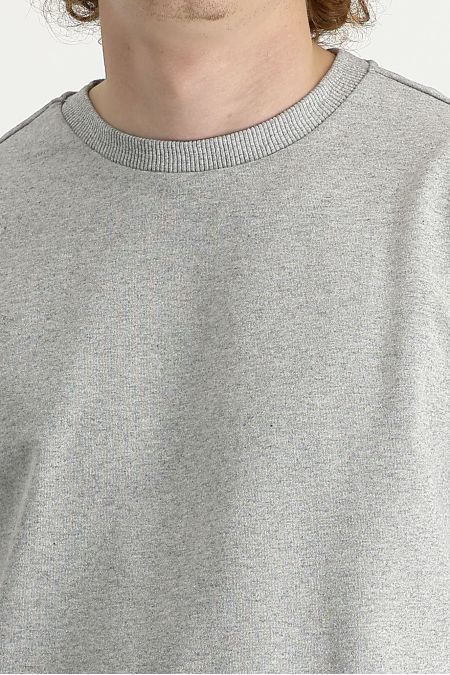 Rundhals Baumwoll-Sweatshirt