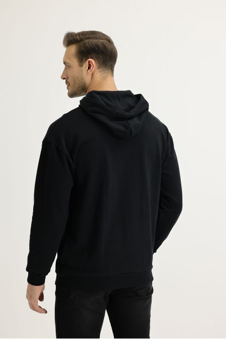 Hooded Printed Cotton Sweatshirt