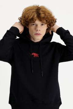 Hooded Printed Sweatshirt