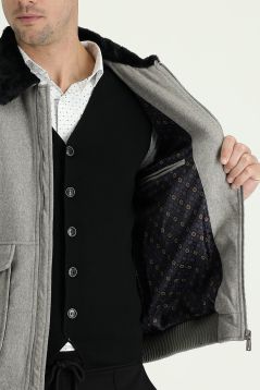 Regular Fit Wool Coat