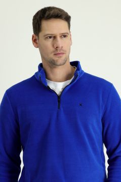 Zipper Fleece Sweatshirt