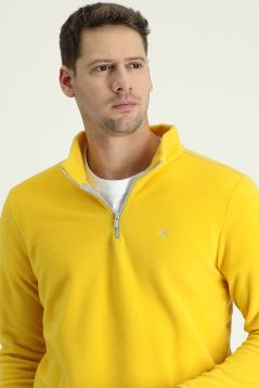 Zipper Fleece Sweatshirt