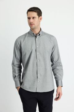 Long sleeve solid color classic shirt