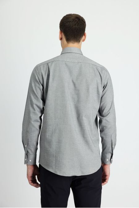 Long sleeve solid color classic shirt