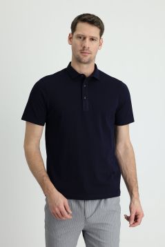 T-Shirt mit Polokragen, Regular Fit