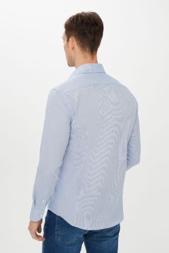 Long Sleeve Slim Fit Patterned Shirt