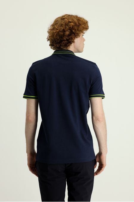 Polo Collar Slim Fit Cotton T-Shirt