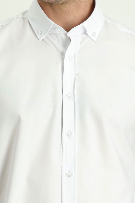 Long sleeve solid color classic shirt