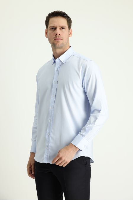 Long sleeve solid color classic shirt