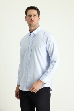 Long sleeve solid color classic shirt