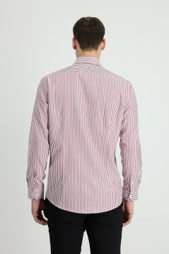 Long Sleeve Striped Slim Fit Shirt