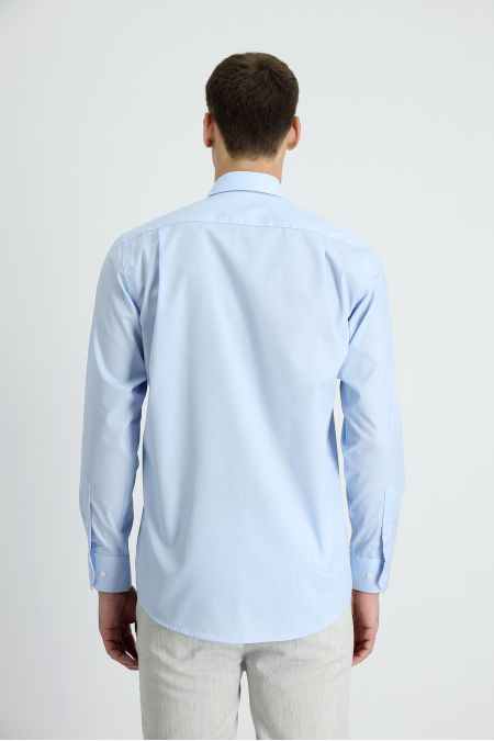 Long sleeve solid color classic shirt