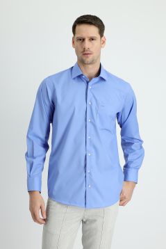 Long sleeve solid color classic shirt