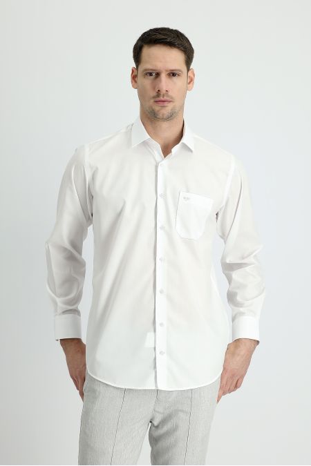 Long sleeve solid color classic shirt