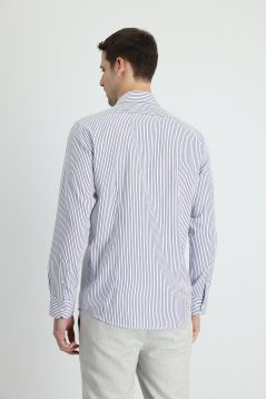 Long Sleeve Striped Slim Fit Shirt