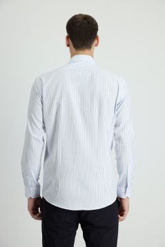 Long Sleeve Striped Slim Fit Shirt