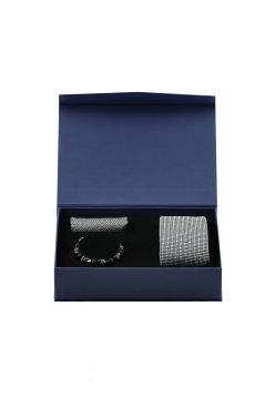 Tie - Pocket Square - Bracelet Set