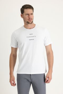 Crew Neck Printed Regular Fit T-Shirt