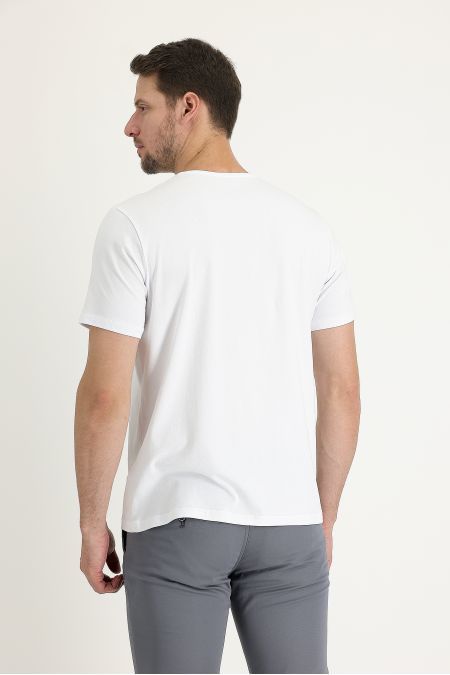 T-Shirt mit Rundhalsausschnitt, bedruckt, Regular Fit