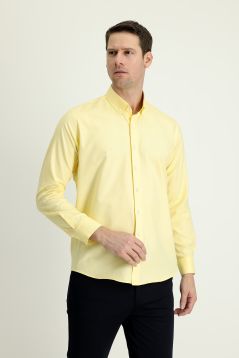 Langarm-Oxford-Hemd, Slim Fit, Button-Down-Kragen