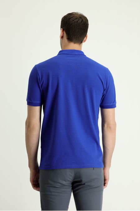 Polokragen Slim Fit Bestickt T-shirt