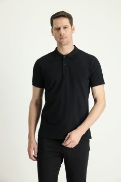 Polokragen Slim Fit Bestickt T-shirt