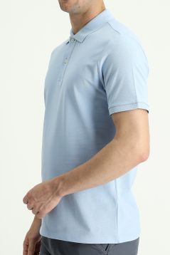 Polo Neck Regular Fit Embroidered T-Shirt