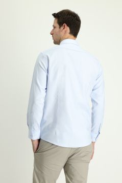 Langarm-Oxford-Hemd, Slim Fit, Button-Down-Kragen