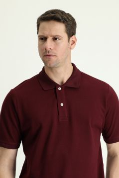 Polo Neck Regular Fit Embroidered T-Shirt