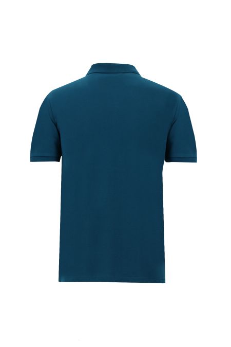 Polo Neck Regular Fit Embroidered T-Shirt