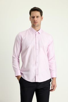 Langarm-Oxford-Hemd, Slim Fit, Button-Down-Kragen