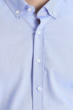 Long Sleeve Slim Fit Button-Down Collar Oxford Shirt