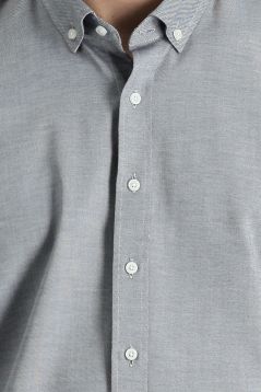 Langarm-Oxford-Hemd, Slim Fit, Button-Down-Kragen